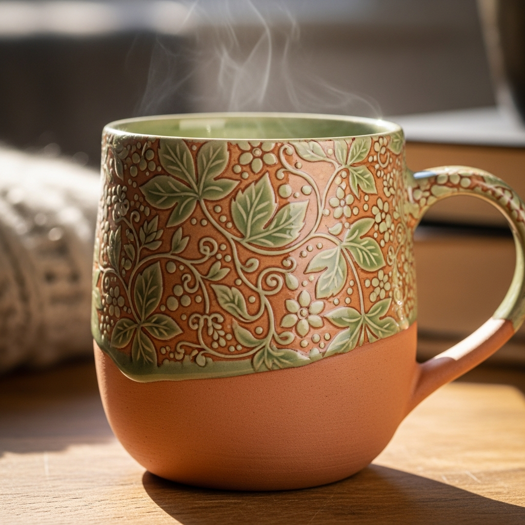 Готовая расписная кружка